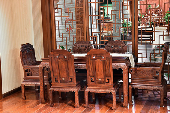 福禄寿系列-福禄寿餐台（红酸枝）