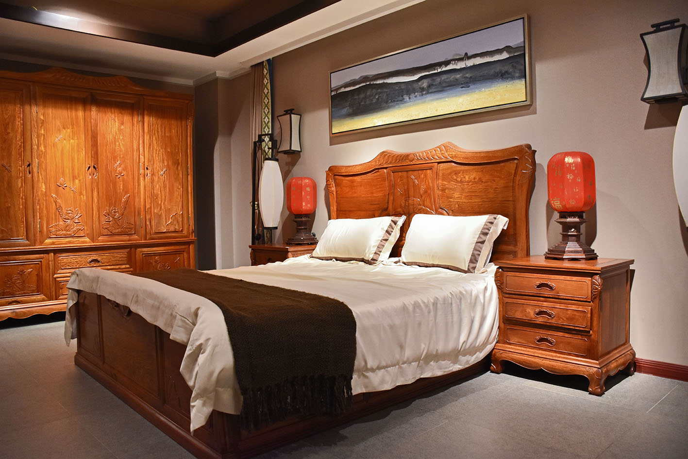 荷塘月色系列-荷塘月色大床