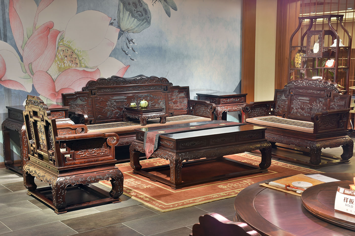 福禄寿系列-福禄寿沙发（黑酸枝）