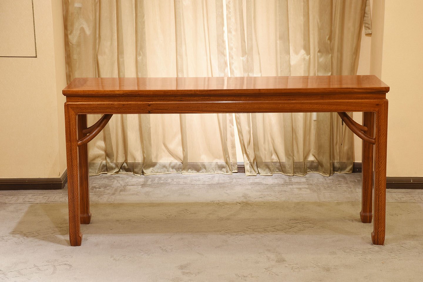 精品系列-缅甸花梨精品·水波纹条案