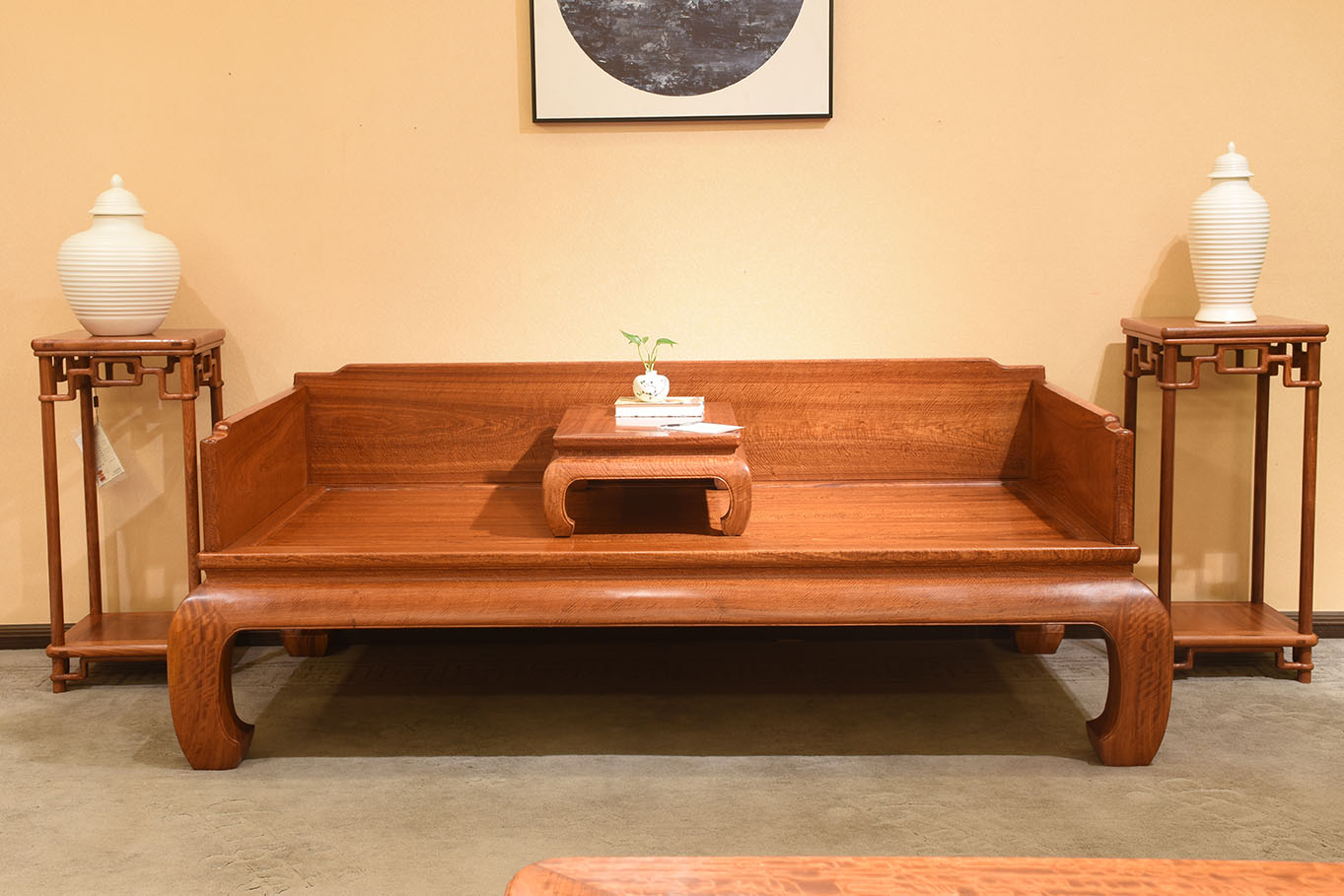 精品系列-缅甸花梨精品·罗汉床