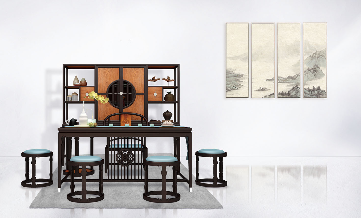 澜山系列-澜山茶台场景