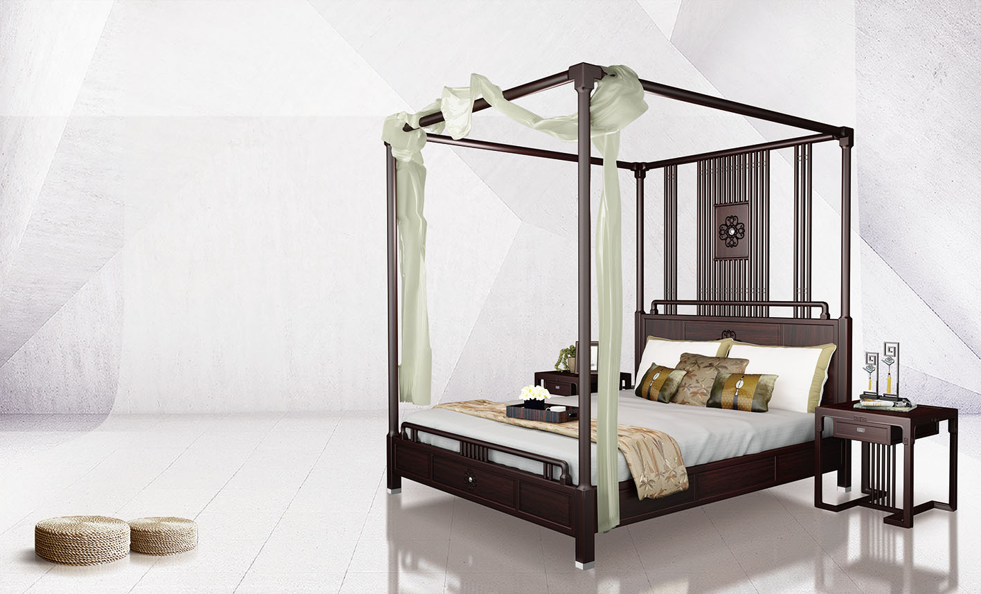 明月——新中式架子床|工业/产品|家具|Juanerni - 原创作品 - 站酷 (ZCOOL)